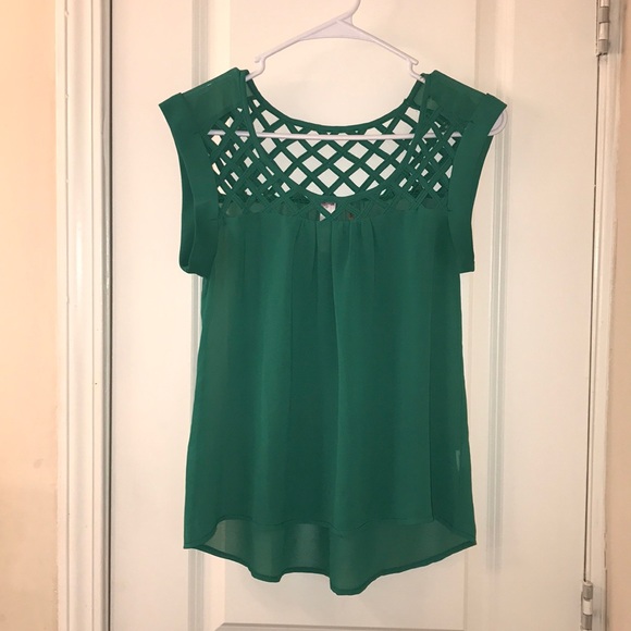 Tops Emerald Green Blouse Poshmark